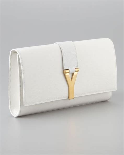 white ysl clutch replica|white ysl clutch price.